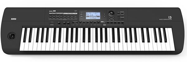 open zoom image for Korg i3 Music Workstation Arranger Keyboard, 61-Key, Black, Action Position Back