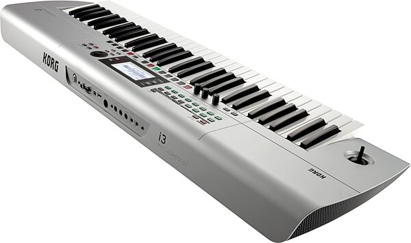 open zoom image for Korg i3 Music Workstation Arranger Keyboard, 61-Key, Silver, Rear Angle