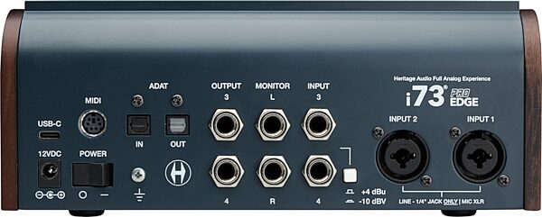 open zoom image for Heritage Audio i73 Pro Edge 12x16 USB Audio Interface, New, Action Position Back