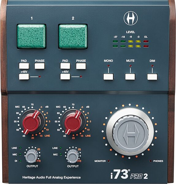 open zoom image for Heritage Audio i73 Pro 2 2x4 USB Audio Interface, New, Action Position Back