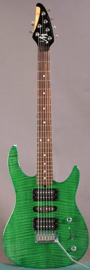 open zoom image for Brian Moore iGuitar91.13 Electric Guitar with Roland Interface (with Gig Bag), Emerald Green