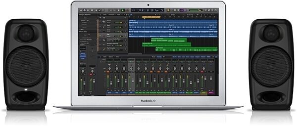 open zoom image for IK Multimedia iLoud Micro Monitors Pair with Bluetooth, Black, Pair, View 9