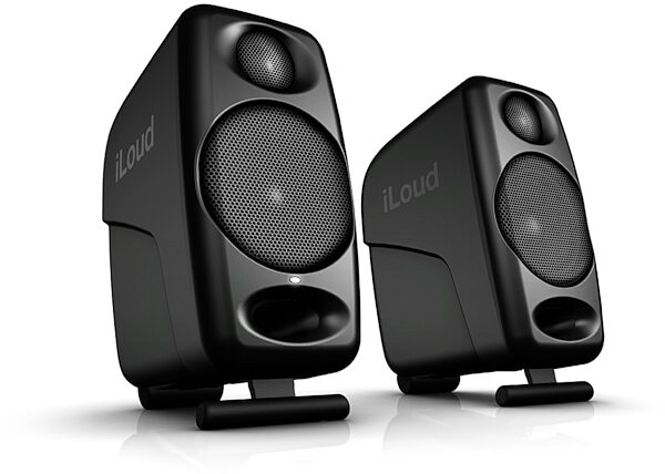 open zoom image for IK Multimedia iLoud Micro Monitors Pair with Bluetooth, Black, Pair, Left