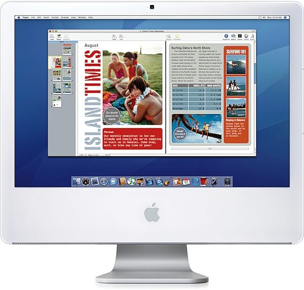 open zoom image for Apple iMac Desktop Computer with Intel Core (2.16GHz, 24 in.), Pages