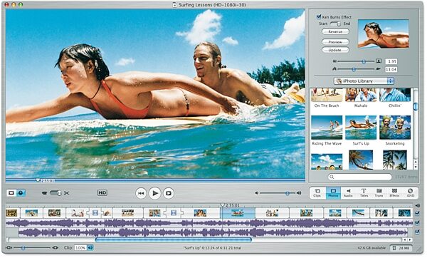 open zoom image for Apple iLife Software (Macintosh), iMovie