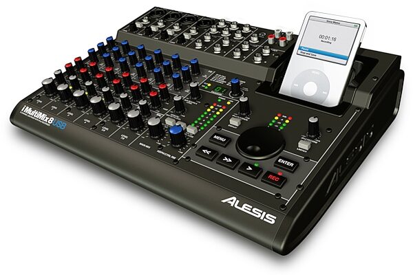 open zoom image for Alesis iMultiMix 8 USB 8-Channel USB Mixer with iPod Recording, Main