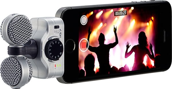 open zoom image for Zoom iQ7 Compact iOS Lightning Mid-Side Condenser Microphone, New, Action Position Front