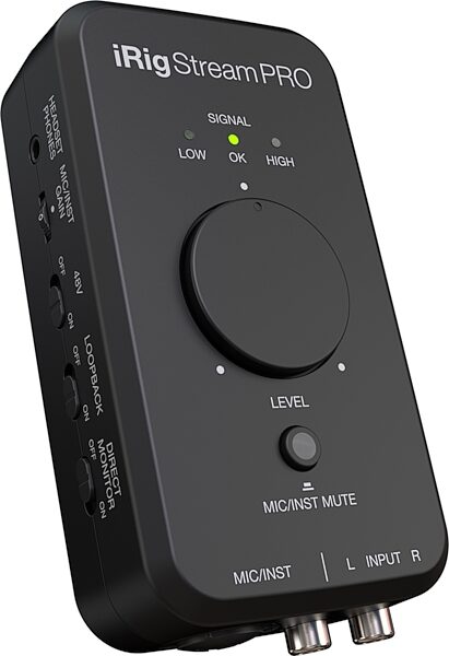 open zoom image for IK Multimedia iRig Stream Pro Audio Interface, Open Box (Like New), Action Position Back