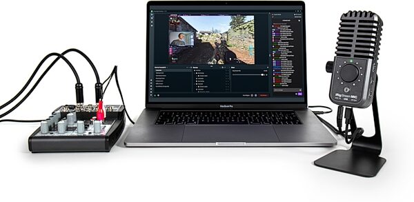 open zoom image for IK Multimedia iRig Stream Mic USB Microphone, New, Action Position Back