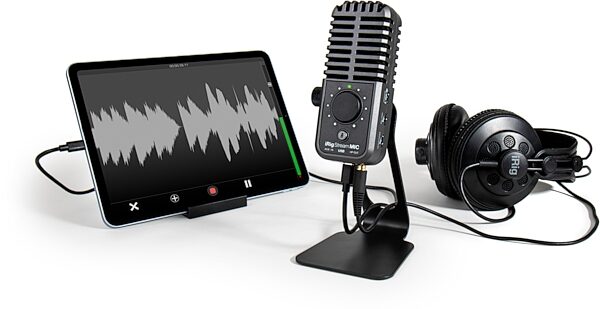 open zoom image for IK Multimedia iRig Stream Mic USB Microphone, New, Action Position Back