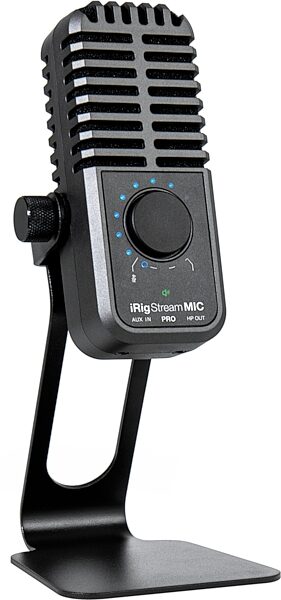 open zoom image for IK Multimedia iRig Stream Mic Pro USB Microphone, New, Action Position Back