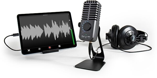 open zoom image for IK Multimedia iRig Stream Mic Pro USB Microphone, New, Action Position Back
