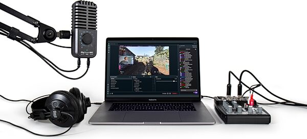 open zoom image for IK Multimedia iRig Stream Mic Pro USB Microphone, New, Action Position Back