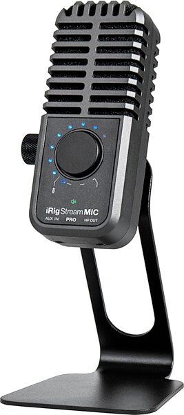 open zoom image for IK Multimedia iRig Stream Mic Pro USB Microphone, New, Action Position Back