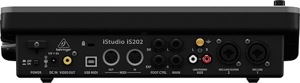 open zoom image for Behringer iS202 iStudio Audio Docking Station for iPad with 30-Pin Connector, Rear
