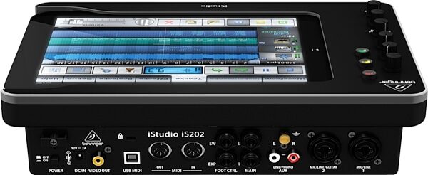 open zoom image for Behringer iS202 iStudio Audio Docking Station for iPad with 30-Pin Connector, Top Rear