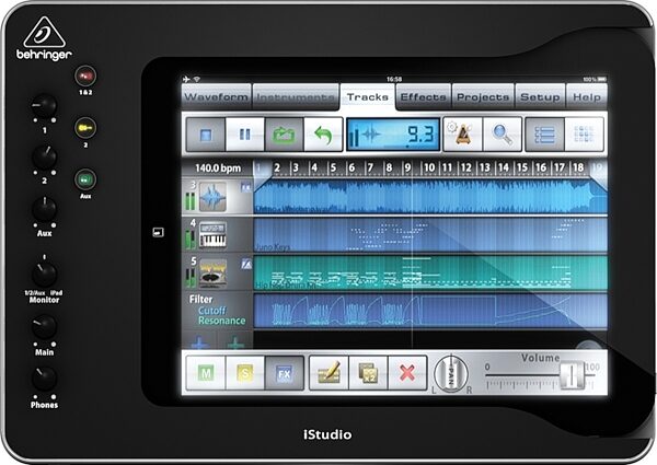 open zoom image for Behringer iS202 iStudio Audio Docking Station for iPad with 30-Pin Connector, Top
