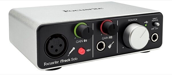 open zoom image for Focusrite iTrack Solo USB and iPad Audio Interface, Left