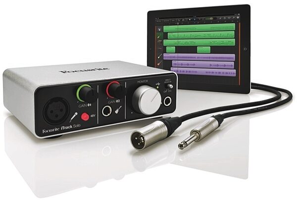 open zoom image for Focusrite iTrack Solo USB and iPad Audio Interface, Glamour View