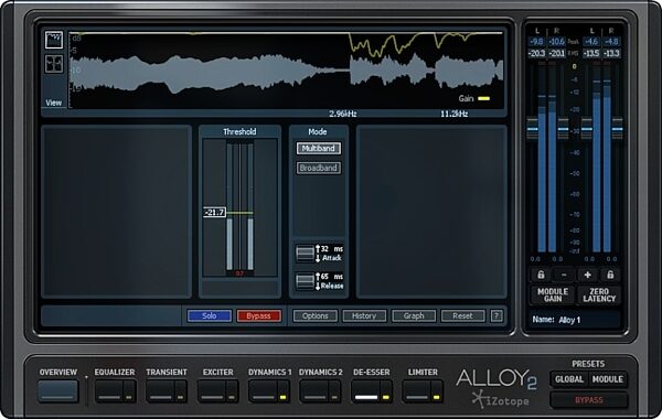 open zoom image for iZotope Alloy 2 Mixing Channel Software, DeEsser