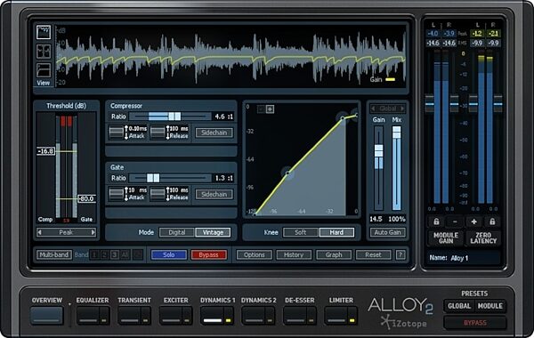 open zoom image for iZotope Alloy 2 Mixing Channel Software, Dynamics