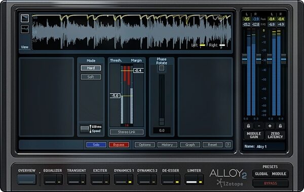 open zoom image for iZotope Alloy 2 Mixing Channel Software, Limiter