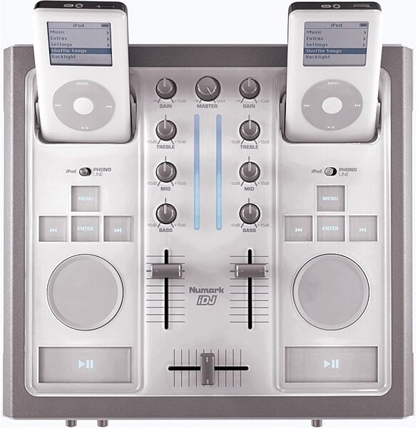 open zoom image for Numark iDJ iPod DJ Mixer, Top