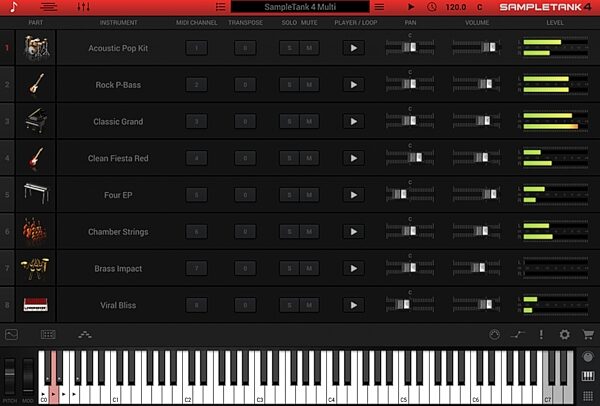open zoom image for IK Multimedia SampleTank 4 Virtual Instrument Software, Digital Download, Action Position Back