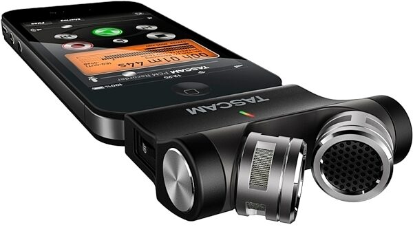 open zoom image for TASCAM iM2X Stereo X-Y Microphone for iOS Devices, In Use