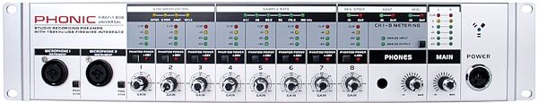 open zoom image for Phonic FireFly 808 Universal 18-Channel Audio Interface, Front