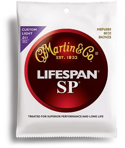 open zoom image for Martin SP Lifespan 80/20 Bronze Acoustic Guitar Strings, MSP6050