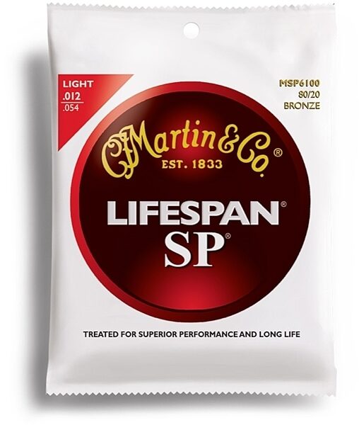 open zoom image for Martin SP Lifespan 80/20 Bronze Acoustic Guitar Strings, MSP6100