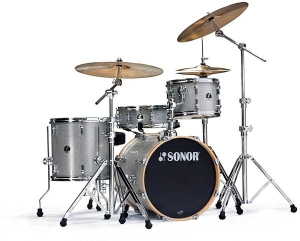 open zoom image for Sonor Bop 4-Piece Drum Shell Kit, Silver Galaxy