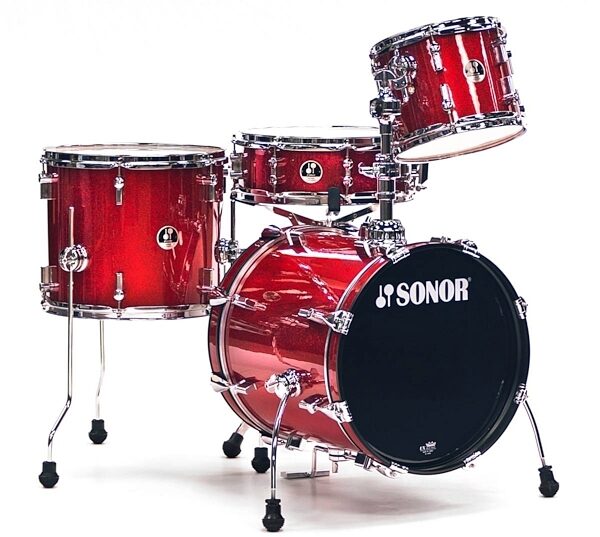 open zoom image for Sonor Safari 4-Piece Mini Drum Shell Kit, Red Galaxy