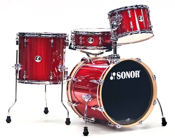 open zoom image for Sonor Bop 4-Piece Drum Shell Kit, Red Galaxy