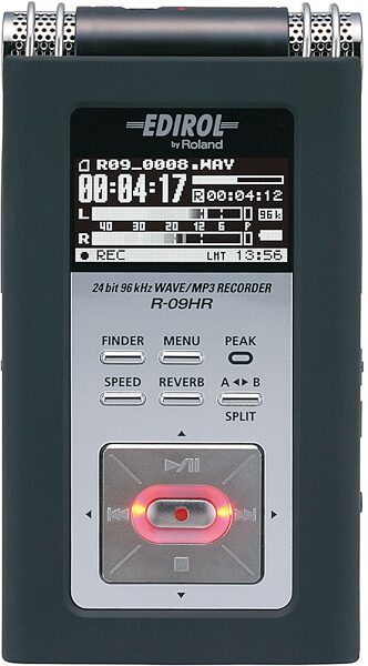 open zoom image for Edirol R09HR High Resolution Wave and MP3 Recorder, Front