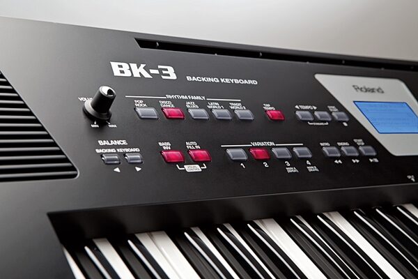 open zoom image for Roland BK-3 Backing Keyboard, 61-Key, Closeup