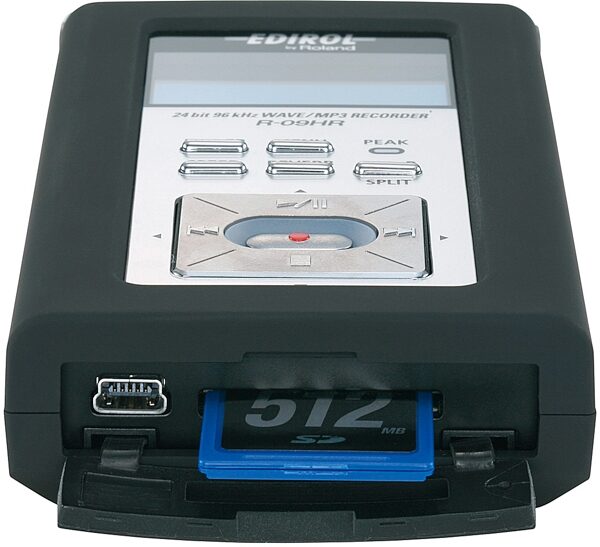 open zoom image for Edirol R09HR High Resolution Wave and MP3 Recorder, SD Card and USB Compartment