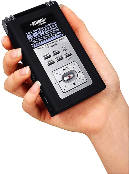 open zoom image for Edirol R09HR High Resolution Wave and MP3 Recorder, Size Comparison