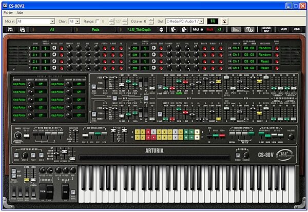 open zoom image for Arturia CS80V CS 80 Emulator VSTi (Macintosh and Windows), Screenshot 1