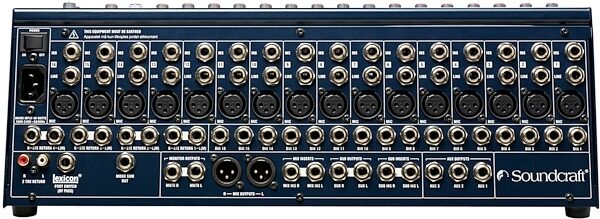 open zoom image for Soundcraft FX16II 16-Channel Mixer, Back
