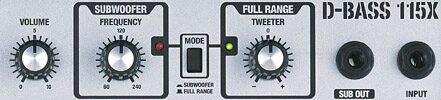 open zoom image for Roland D-Bass 210 Bass Combo Amplifier (400 Watts, 2x10 in.), Satellite power