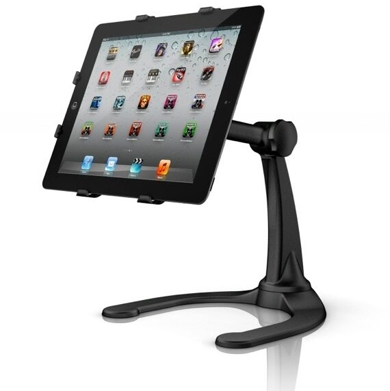 open zoom image for IK Multimedia iKlip iPad Mini Desktop Stand, In Use