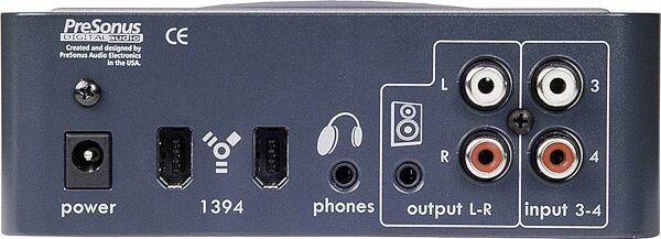 open zoom image for PreSonus Inspire 1394 FireWire Audio Interface, Rear