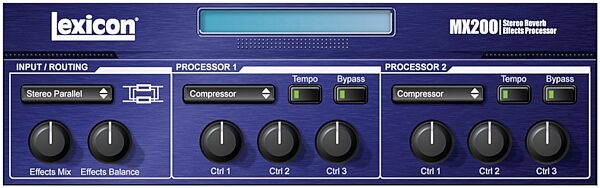 open zoom image for Lexicon MX200 Dual Reverb Effects Processor with USB, Front Closeup