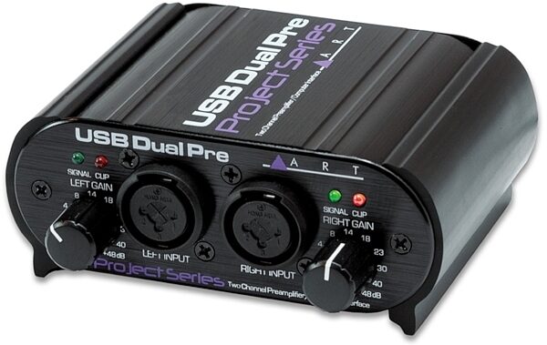 open zoom image for ART USB Dual Pre 2-Channel Microphone Preamp/Interface, New, main