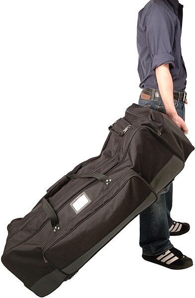 open zoom image for On-Stage DHB6500 DrumFire Rolling Hardware Bag, In Use