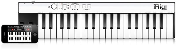 open zoom image for IK Multimedia iRig KEYS Mini Keyboard Controller, 37-Key, Size Comparison
