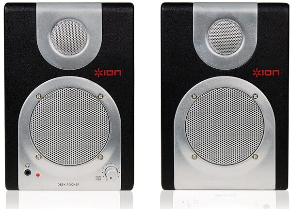open zoom image for Ion Audio Desk Rocker Desktop Speakers with Recording Software, Main