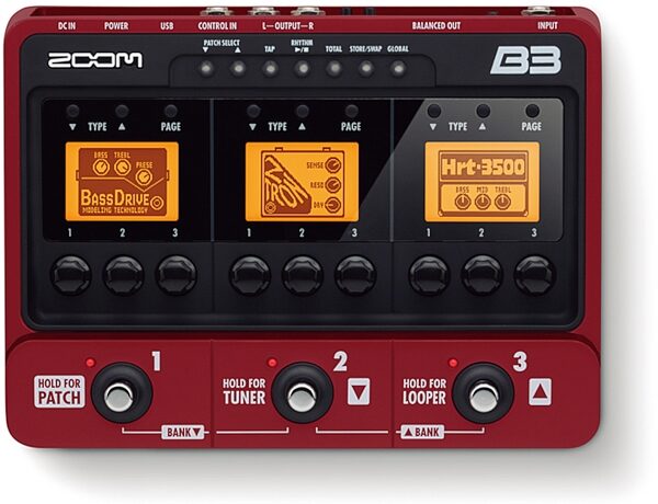 open zoom image for Zoom B3 Bass Multi-Effects Pedal, Main